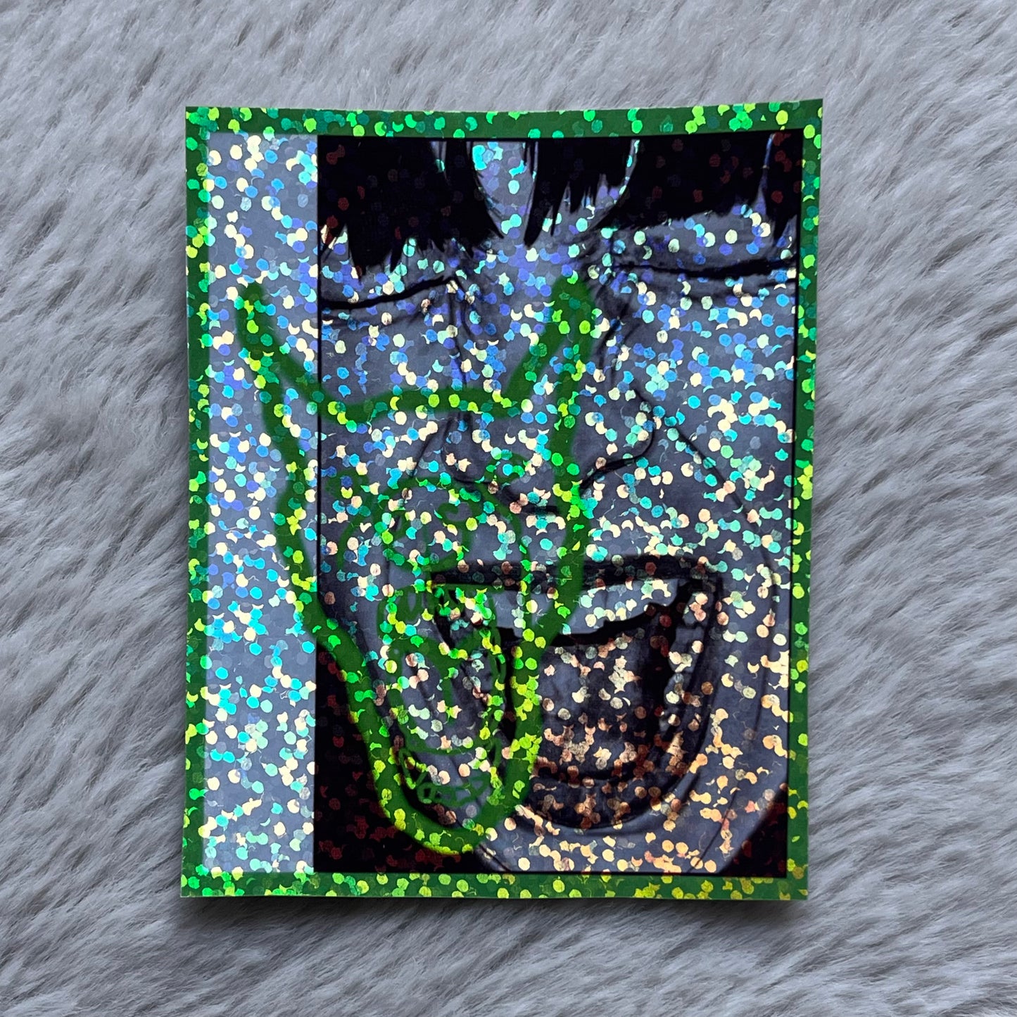 yelling face with dog HOLOGRAPHIC