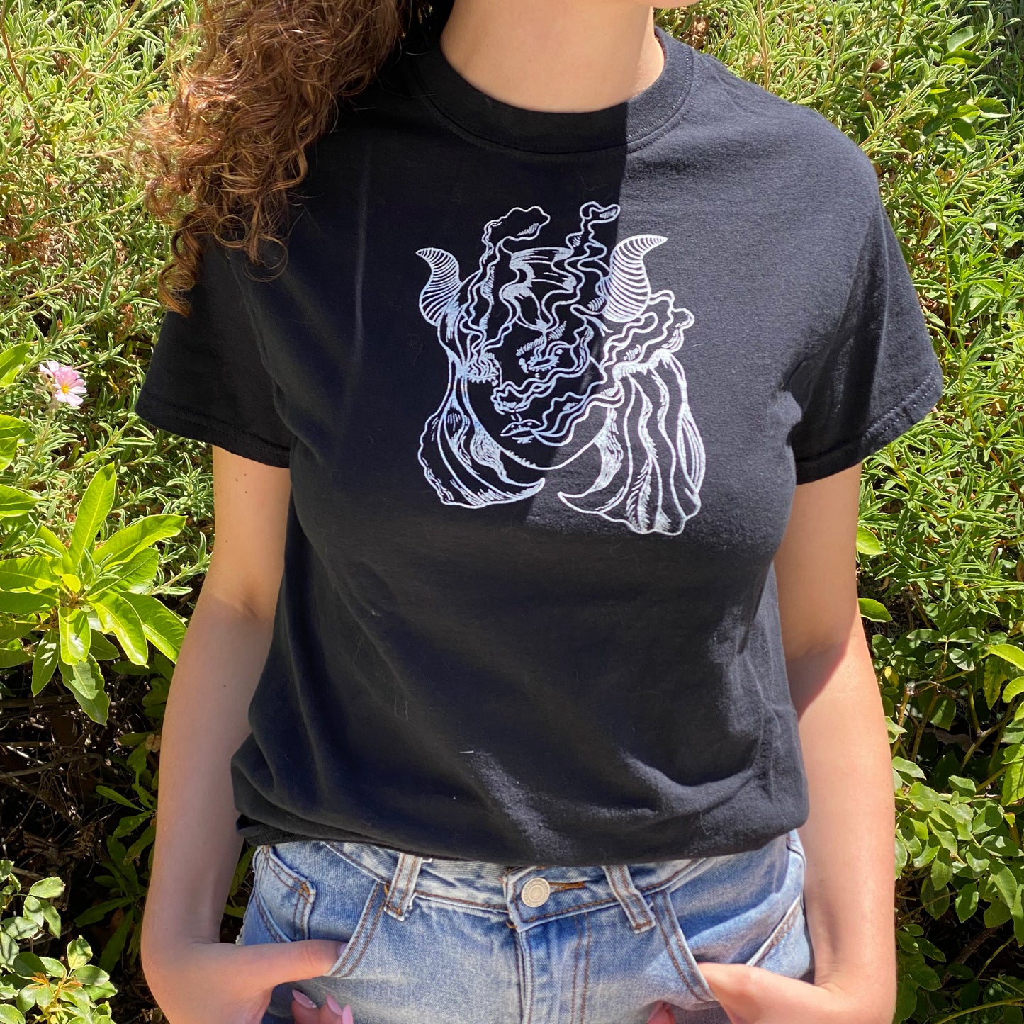 horned girl graphic