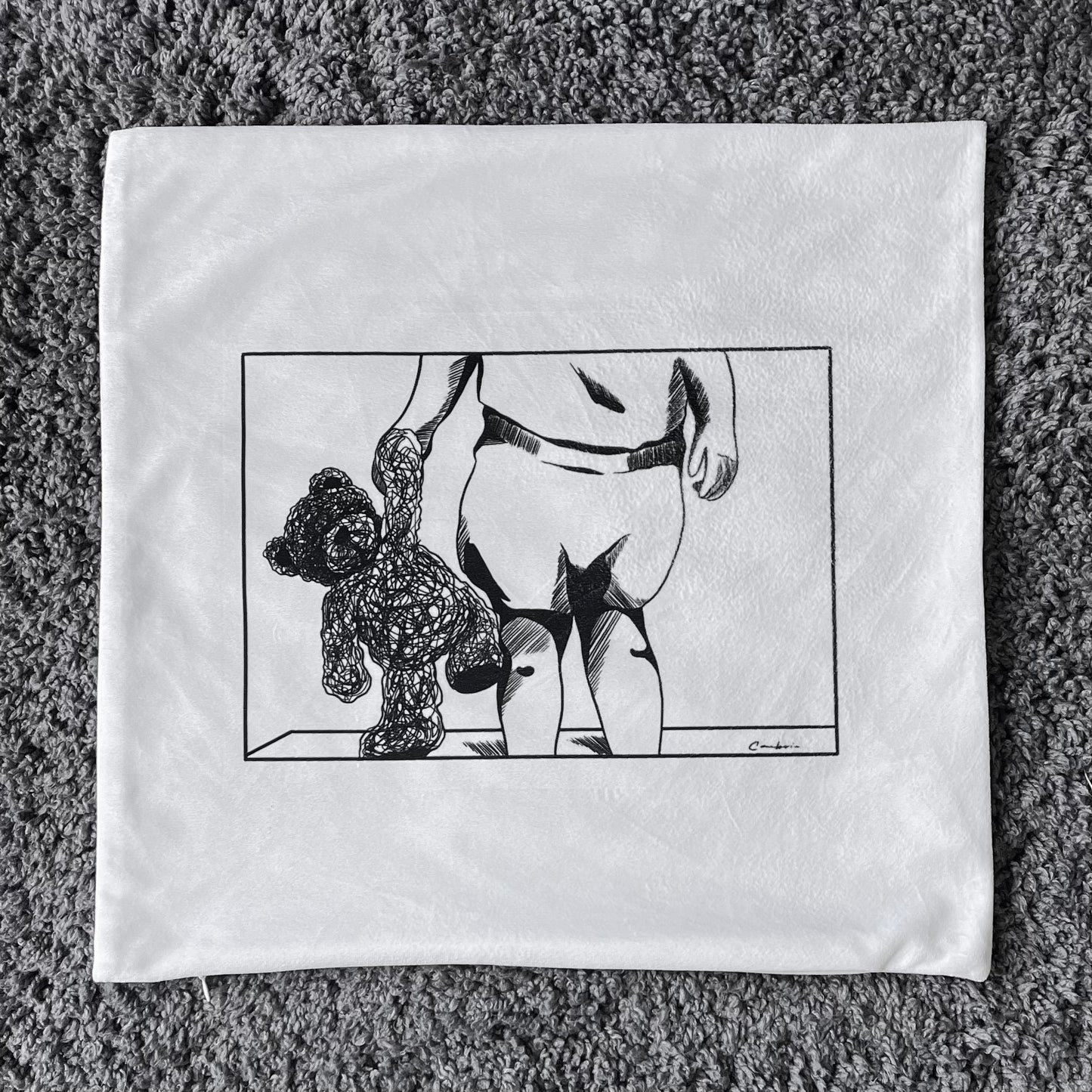 "teddy" pillowcase