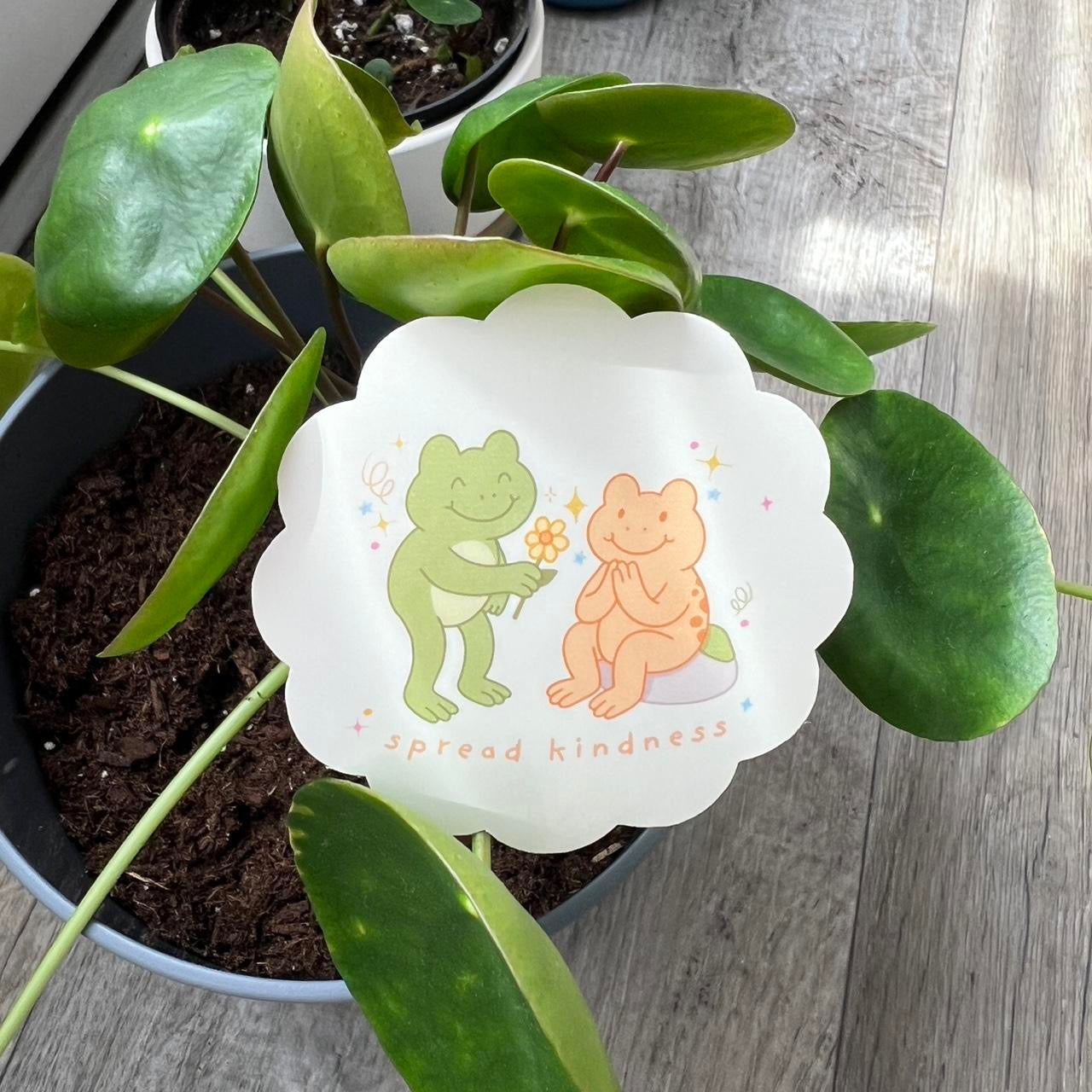 froggy “spread kindness” sticker