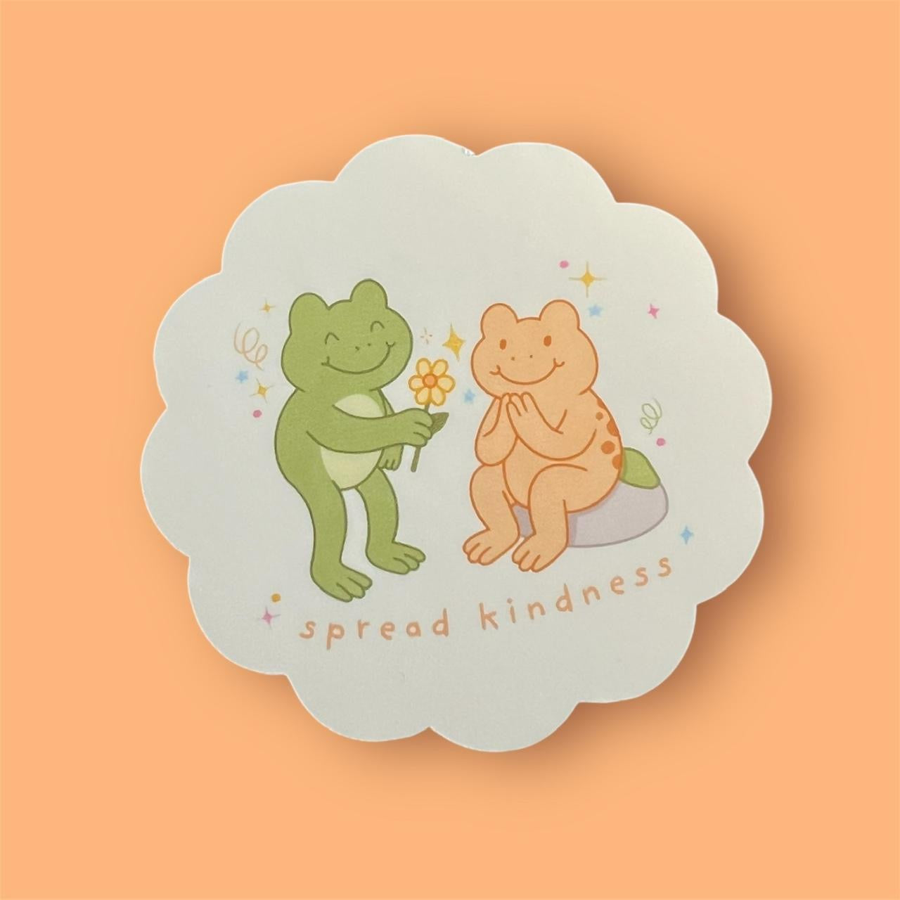 froggy “spread kindness” sticker