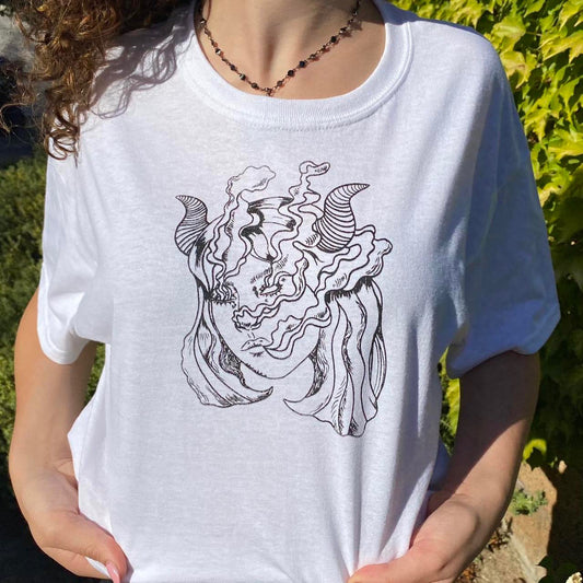 horned girl graphic