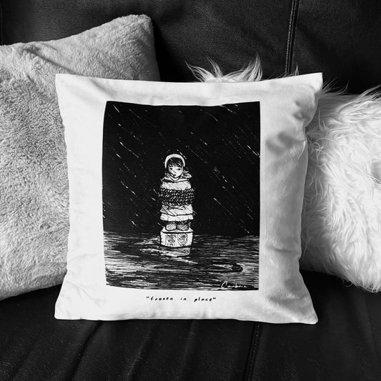 "frozen in place" pillowcase
